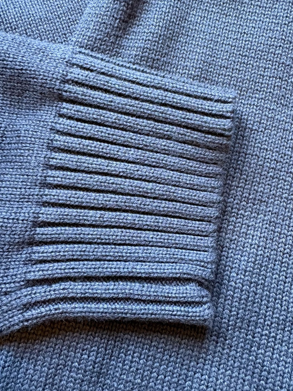 J. Crew Heritage Cotton Quarter-Zip Sweater - Navy Sz Large - Picture 5 of 7